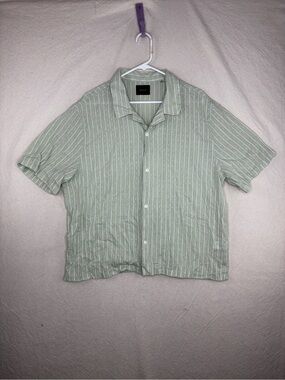 Pacsun men’s XL green button up shirt